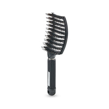 Curved Paddle Brush - Hårbørste med vildsvinehår