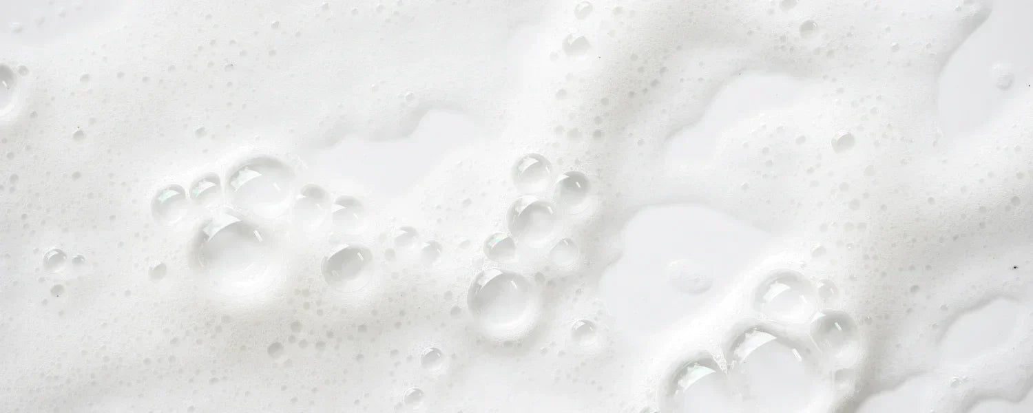 Risvands shampoo som skummer