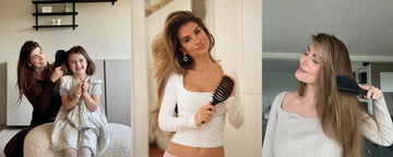 Kvinder bruger curvy brush