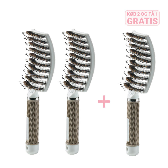 Curved Paddle Brush Køb 2 stk, få 1 stk gratis