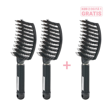 Curved Paddle Brush Køb 2 stk, få 1 stk gratis