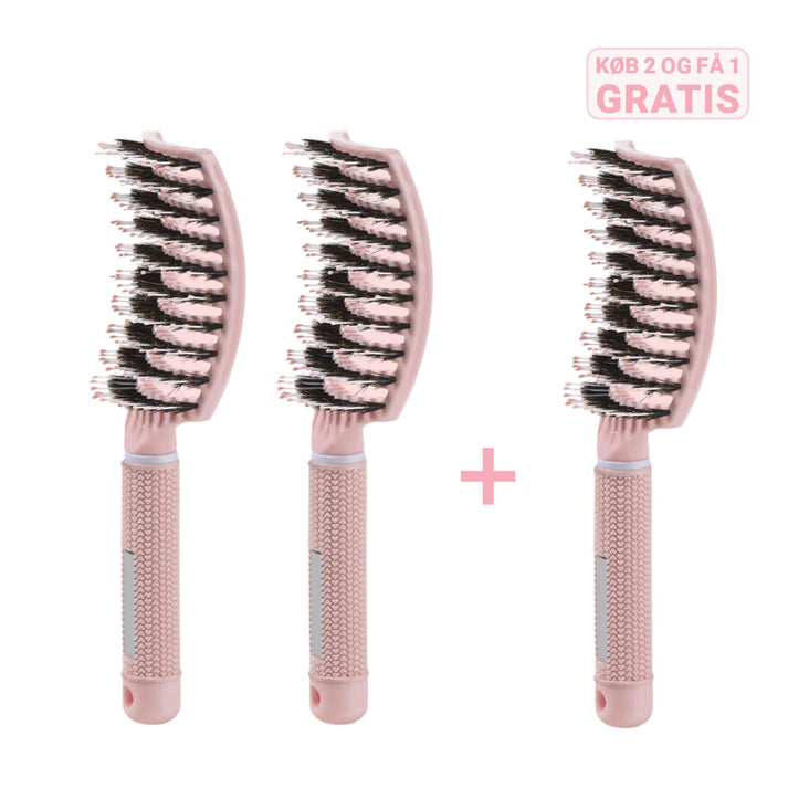 Curved Paddle Brush Køb 2 stk, få 1 stk gratis