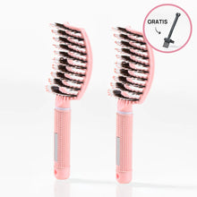 2 stk. Curved Paddle Brush + Gratis Gave