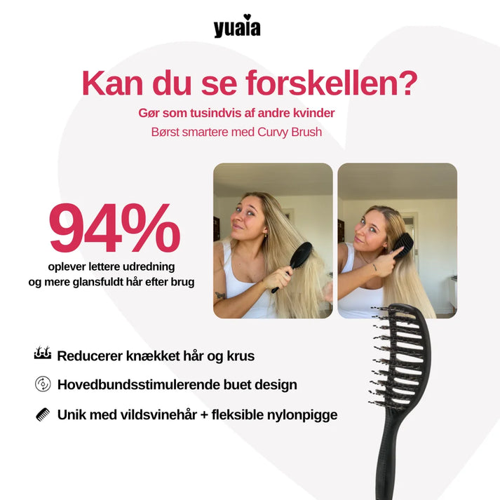 2 stk. Curvy Brush + Gratis Gave