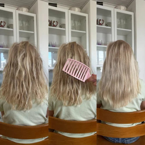 Curved Paddle Brush - Hårbørste med vildsvinehår