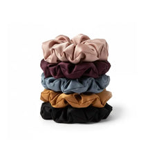 5-pak Soft Satin Scrunchies - Medium