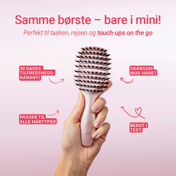 Mini Curvy Brush - Hårbørste med vildsvinehår