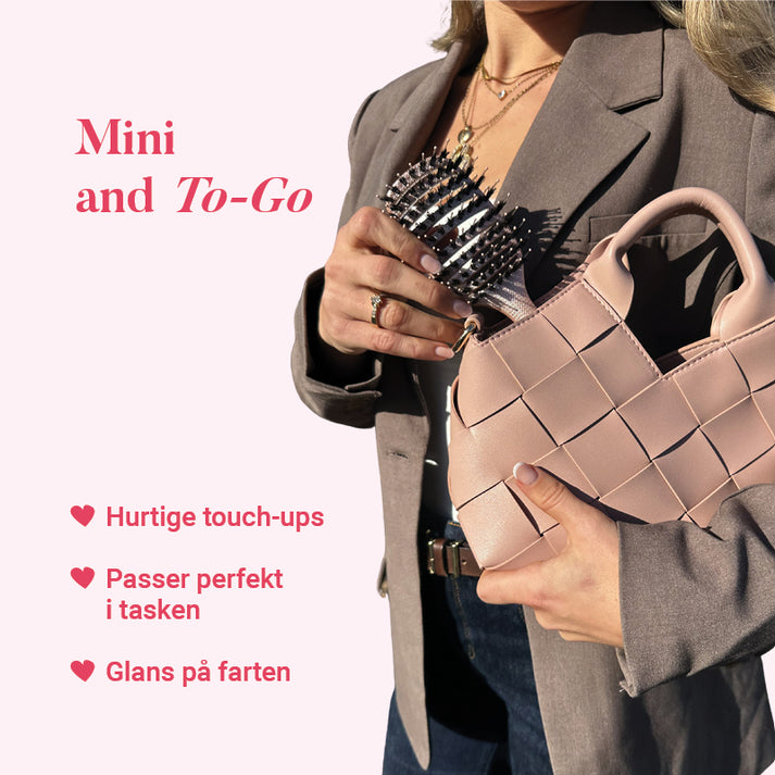 Mini Curvy Brush - Hårbørste med vildsvinehår