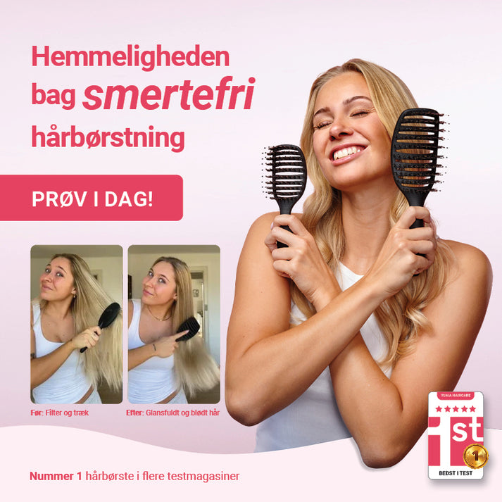 Mini Curvy Brush - Hårbørste med vildsvinehår