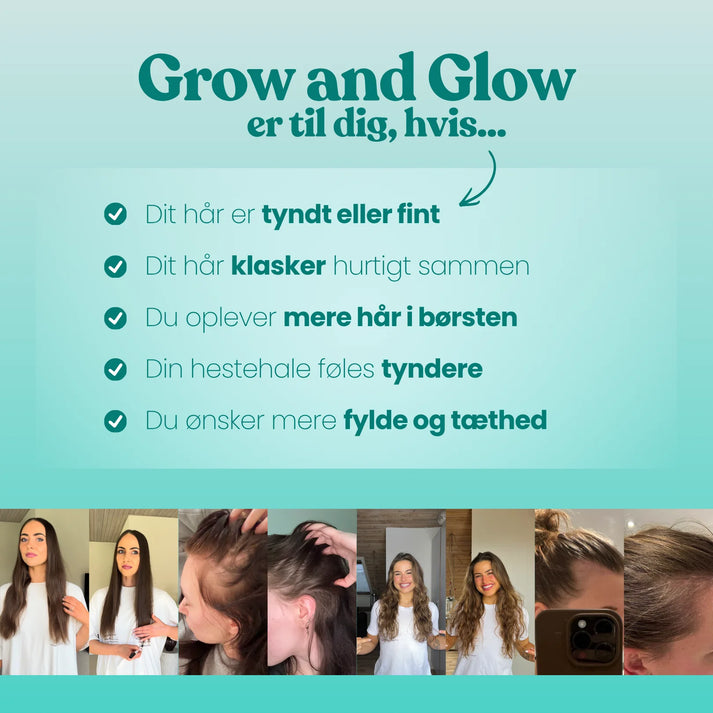 Grow and Glow Shampoo 250 ml - sulfatfri & silikonefri