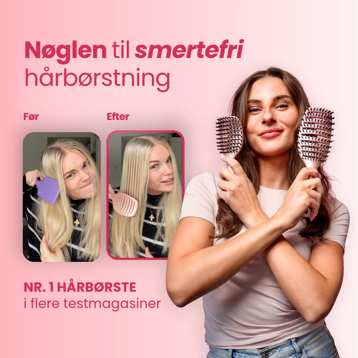 Curvy Brush - Hårbørste med vildsvinehår