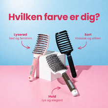 Curved Paddle Brush - Hårbørste med vildsvinehår