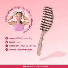 Curvy Brush - Hårbørste med vildsvinehår