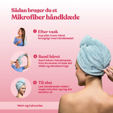 Mikrofiber håndklæde til hår