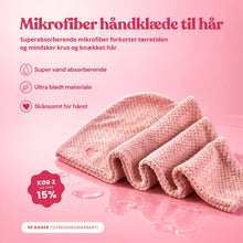 Mikrofiber håndklæde til hår