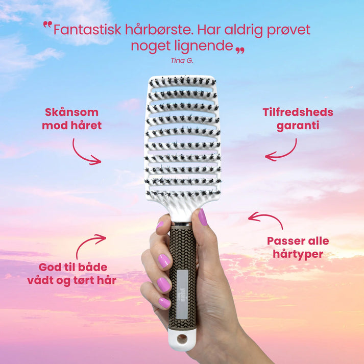 Curved Paddle Brush Køb 2 stk, få 1 stk gratis