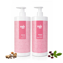 Repair and Care Shampoo og Conditioner 1000 ml - Sulfatfri & Silikonefri