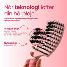 Curved Paddle Brush - Hårbørste med vildsvinehår