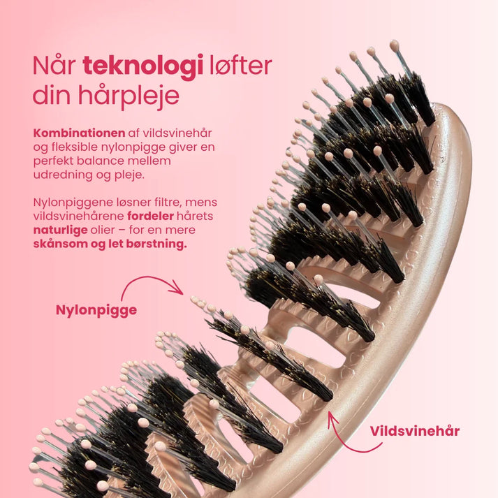 Curvy Brush - Hårbørste med vildsvinehår