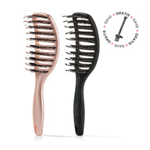 Yuaia Curvy Brush Soft Black Shiny Rose 2pce GAVE DA