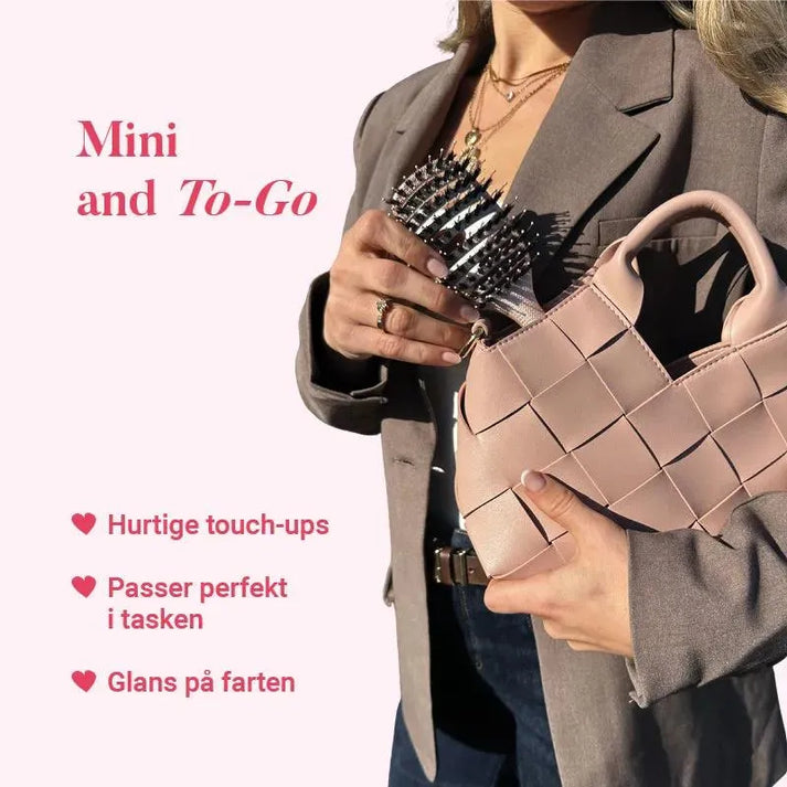 Mini Curvy Brush - Hårbørste med vildsvinehår