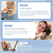 Curved Paddle Brush - Hårbørste med vildsvinehår